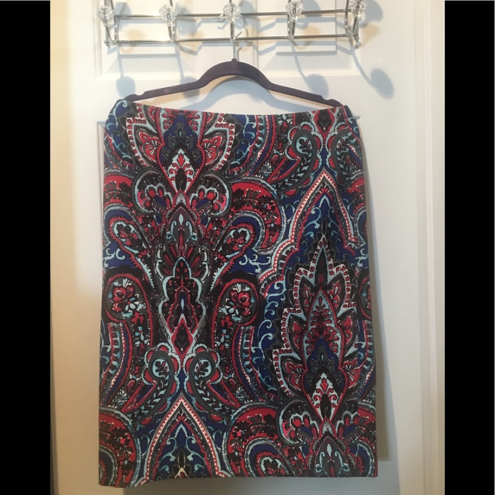 Talbots Paisley Skirt